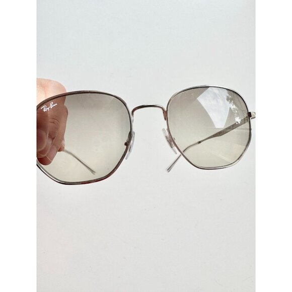 RAY-BAN RB3682 Silver Grey Gradient Hexagonal Sunglasses - Picture 3 of 16